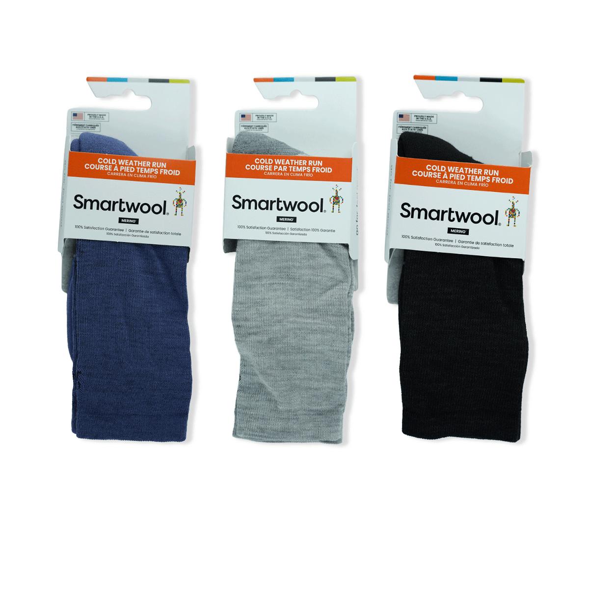Run Targeted Cushion Cold Weather Crew Sock Bundle in Size Medium