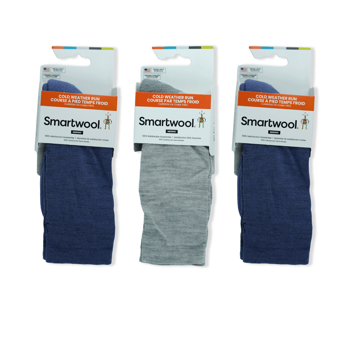 Run Targeted Cushion Cold Weather Crew Sock Bundle in Size Medium
