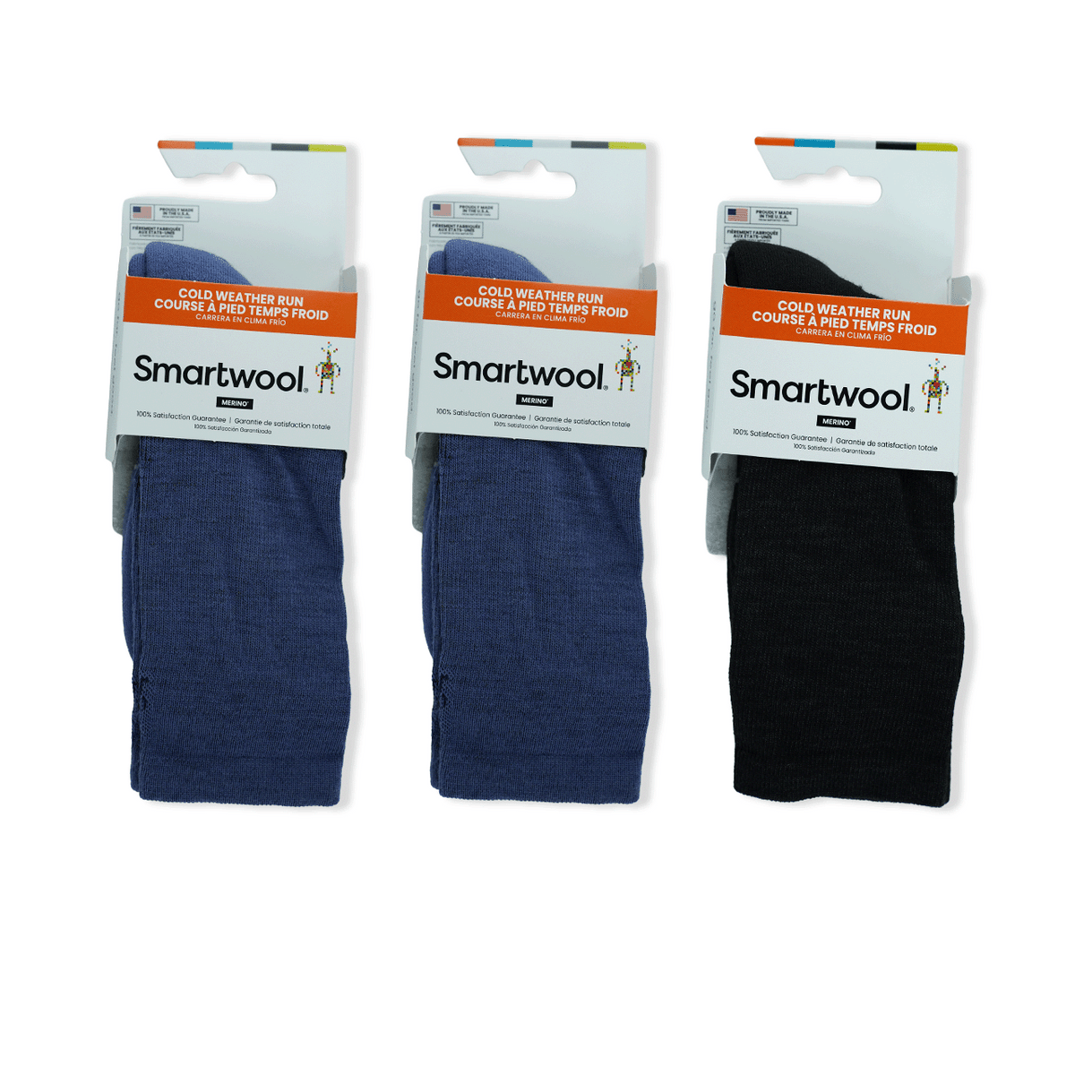 Run Targeted Cushion Cold Weather Crew Sock Bundle in Size Medium
