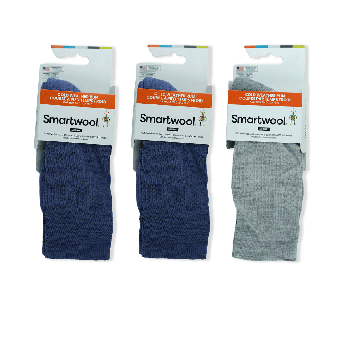 Run Targeted Cushion Cold Weather Crew Sock Bundle in Size Medium