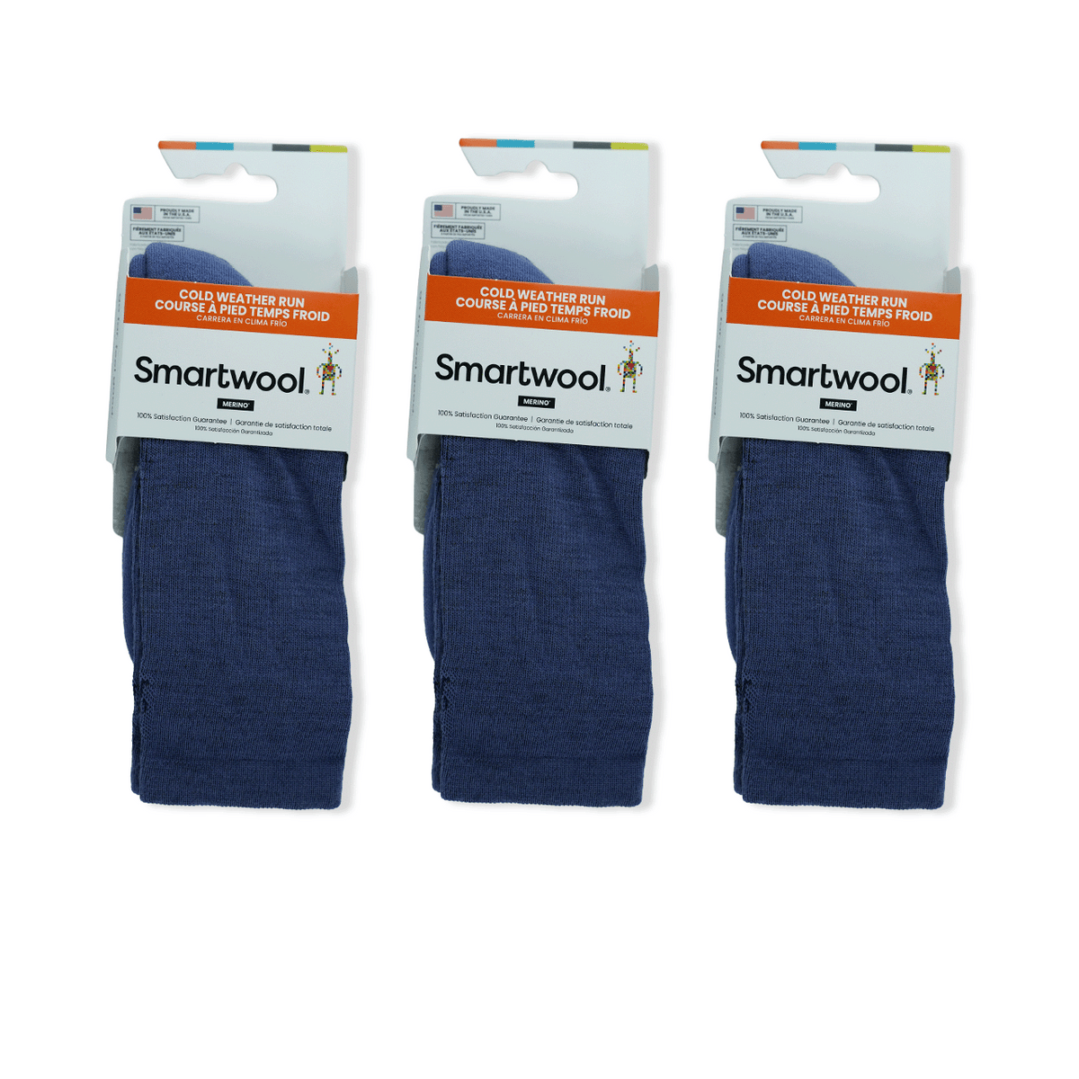 Run Targeted Cushion Cold Weather Crew Sock Bundle in Size Medium