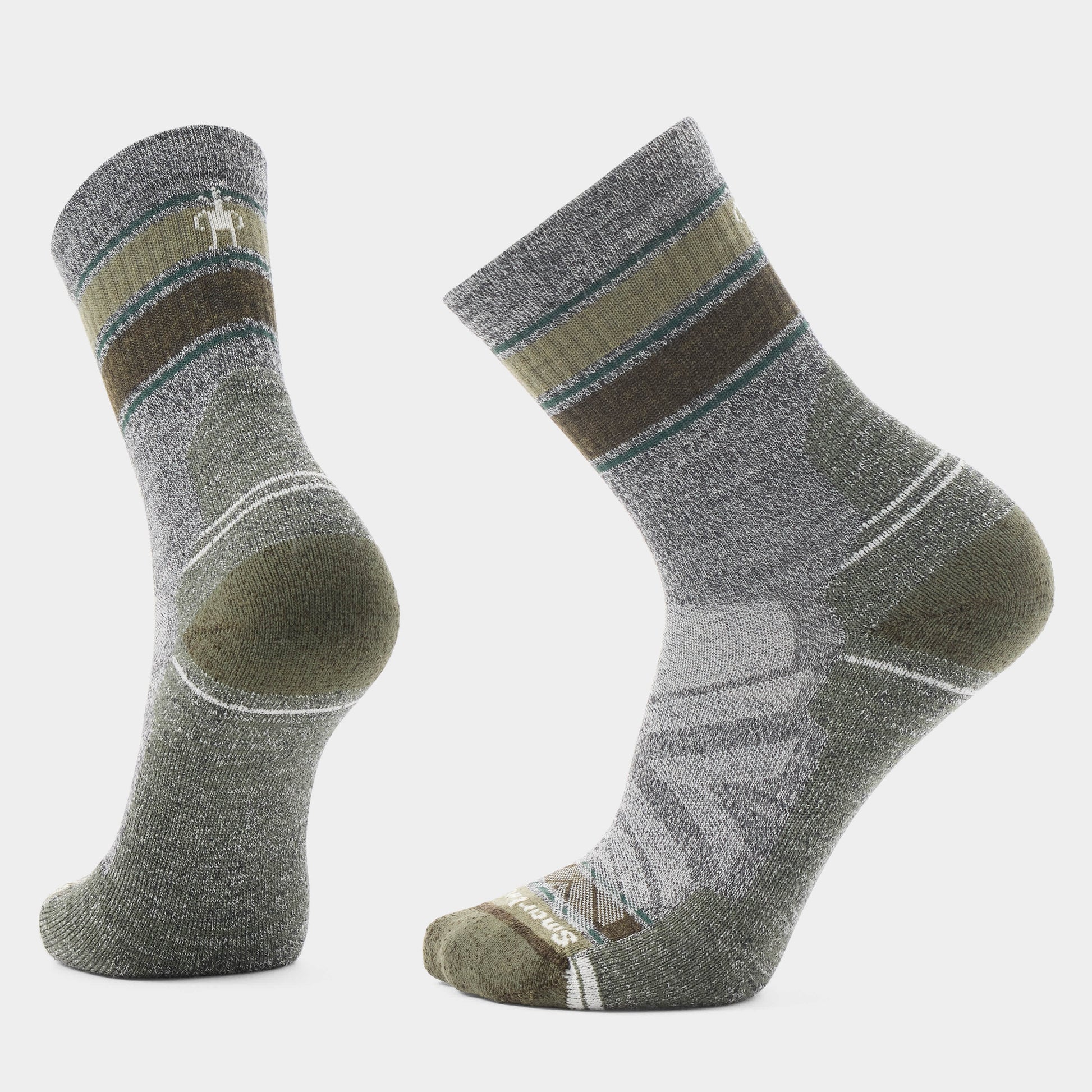Hike Striped Mid Crew Socks - Gallery 3