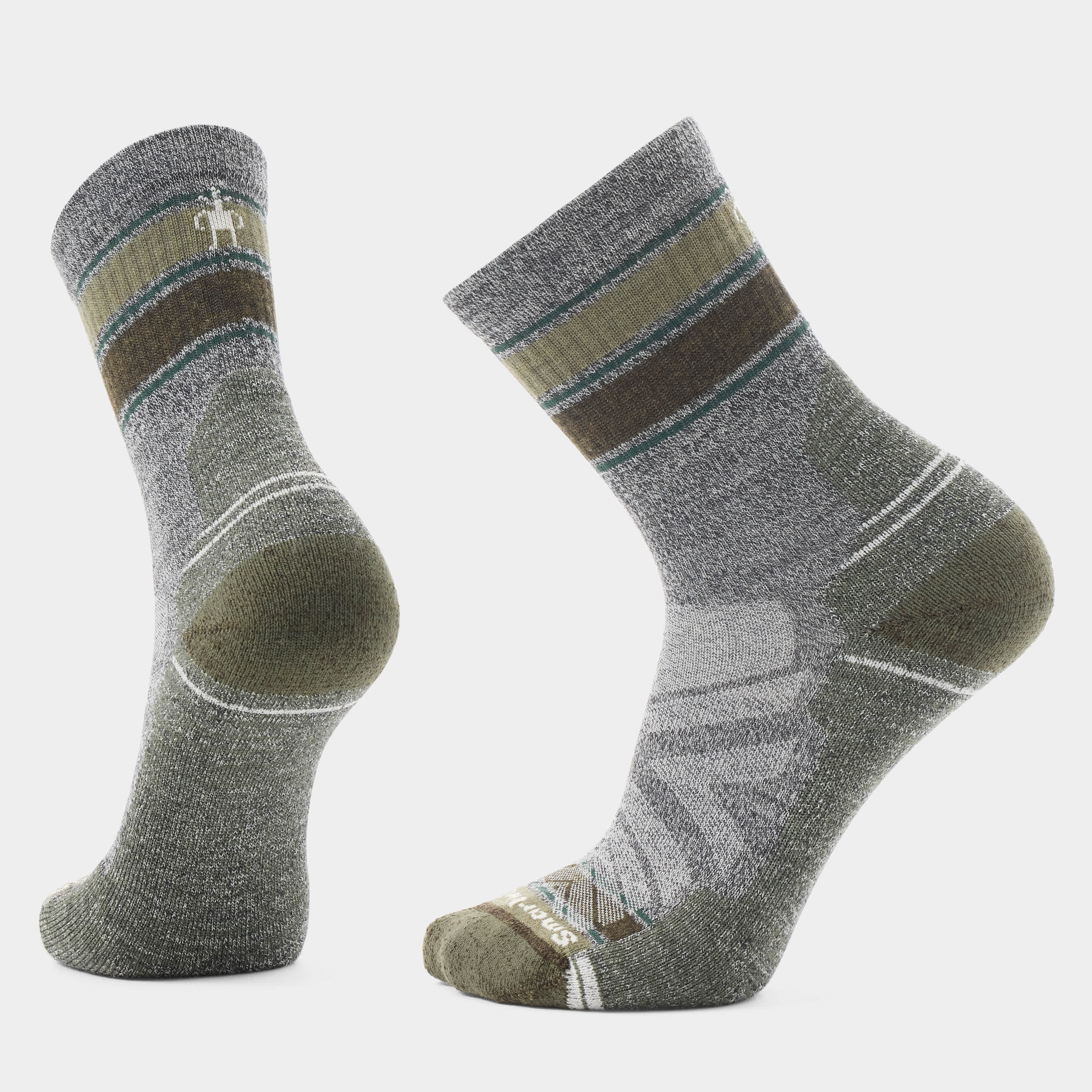 Hike Striped Mid Crew Socks - Gallery 3