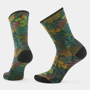 Bike Aloha Forest Print Crew Socks - HERO