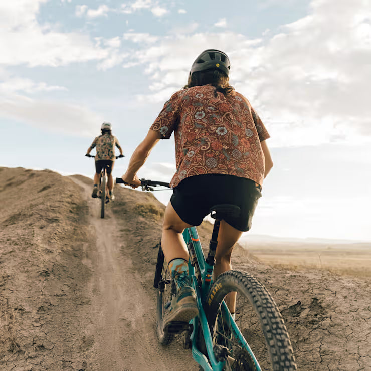 Bike Rugged Ride Print Crew Socks