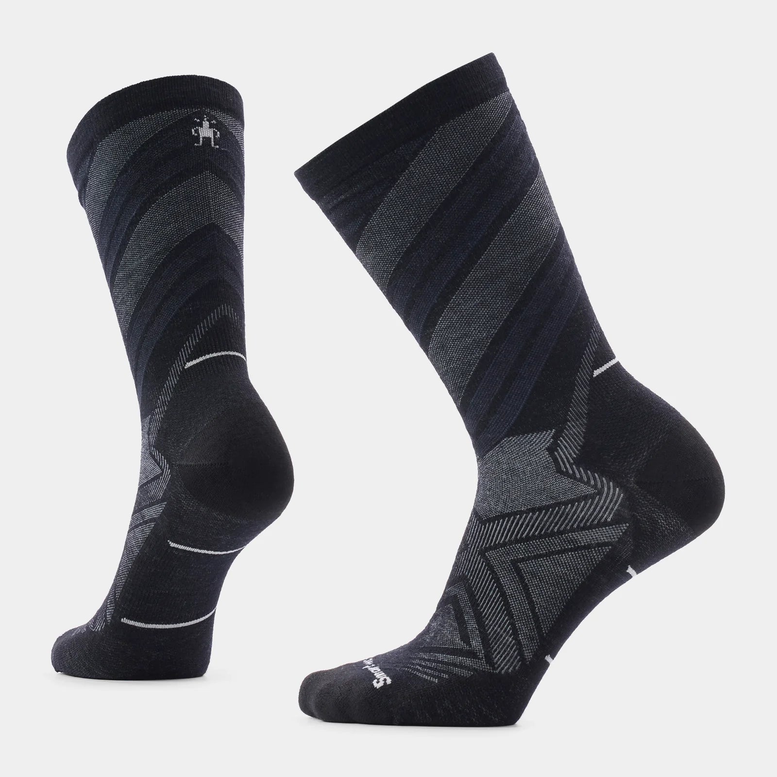 Run Pattern Zero Cushion Crew Socks
