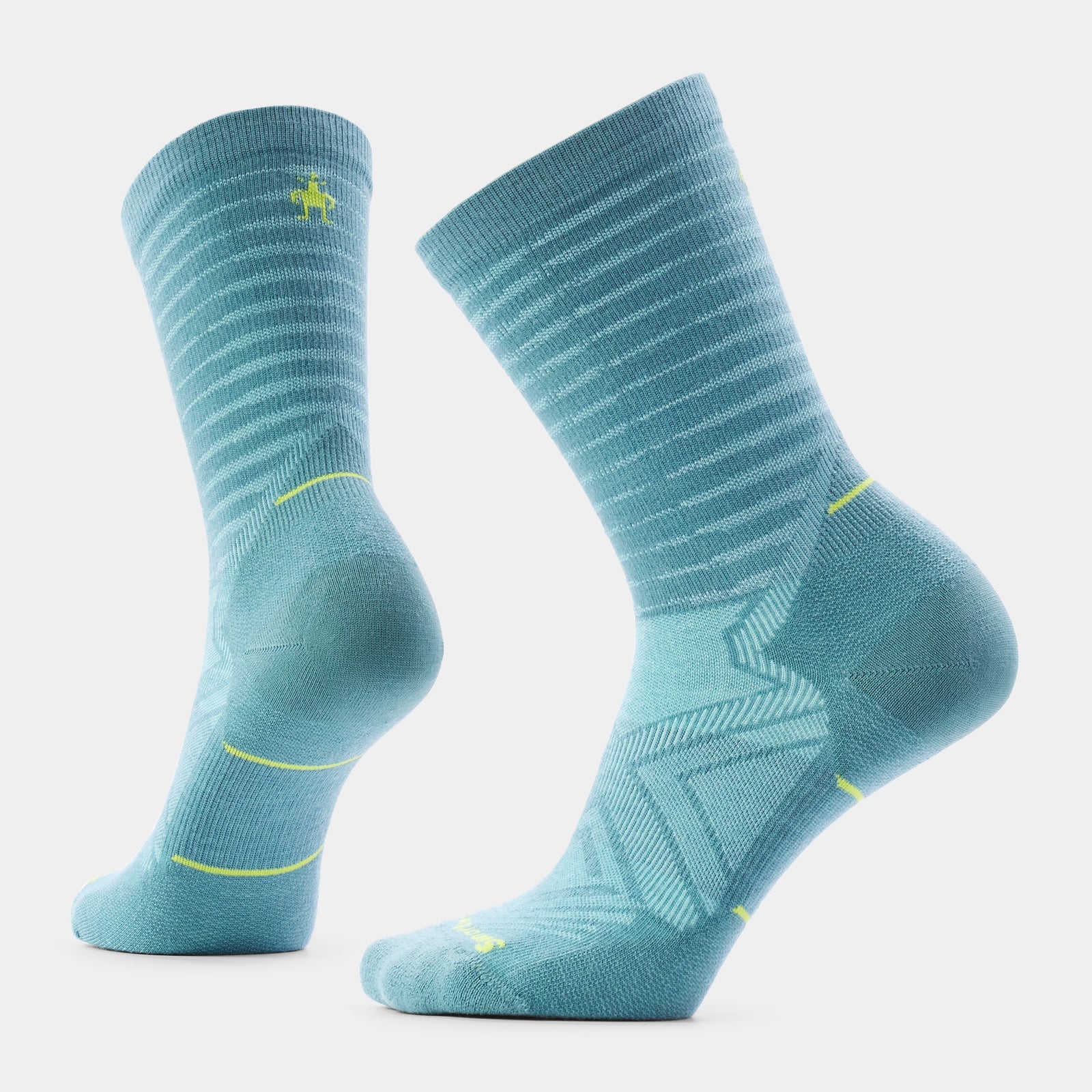 Women's Run Pattern Zero Cushion Crew Socks
