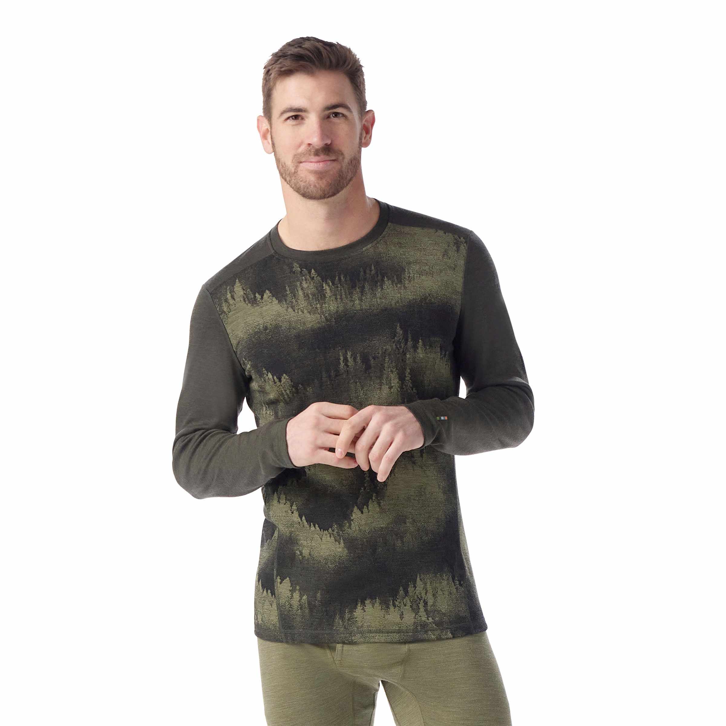 Men's Classic Thermal Merino Base Layer Crew Boxed - Gallery 20
