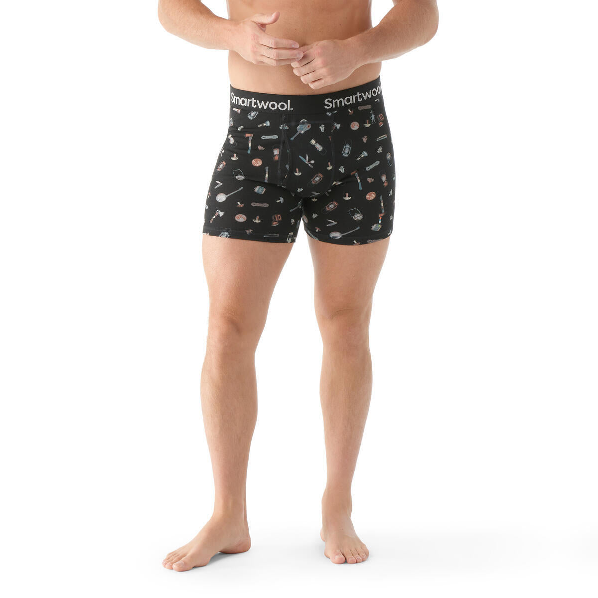 Men's Merino Print Boxer Brief Boxed