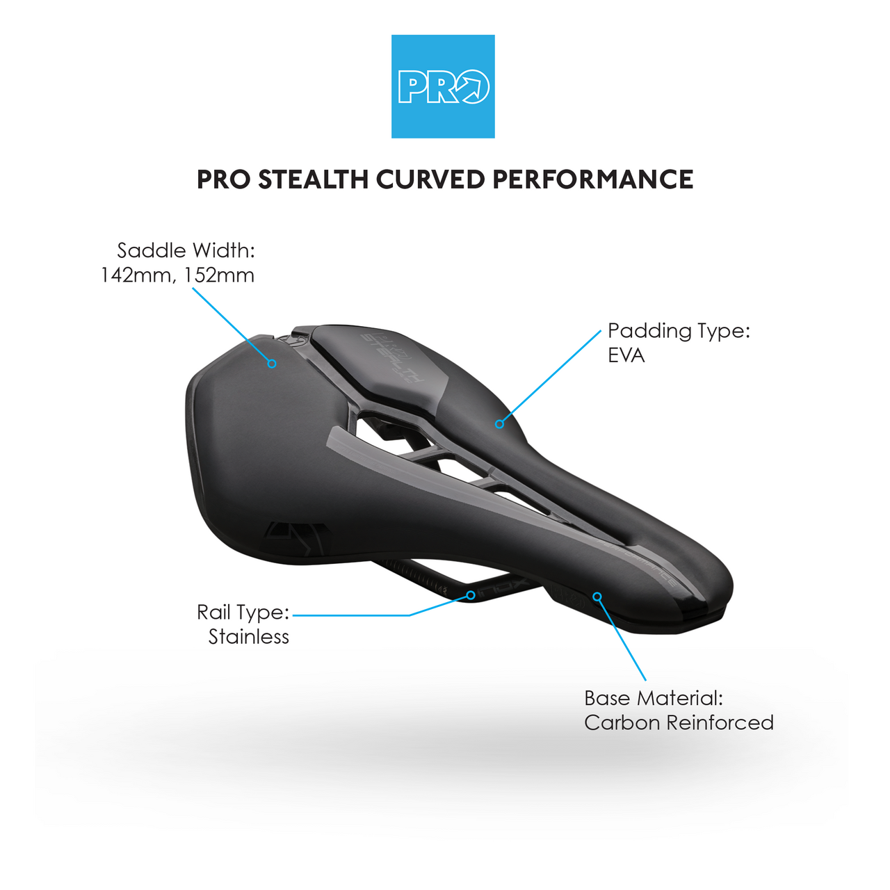Stealth Curved Performance Saddle