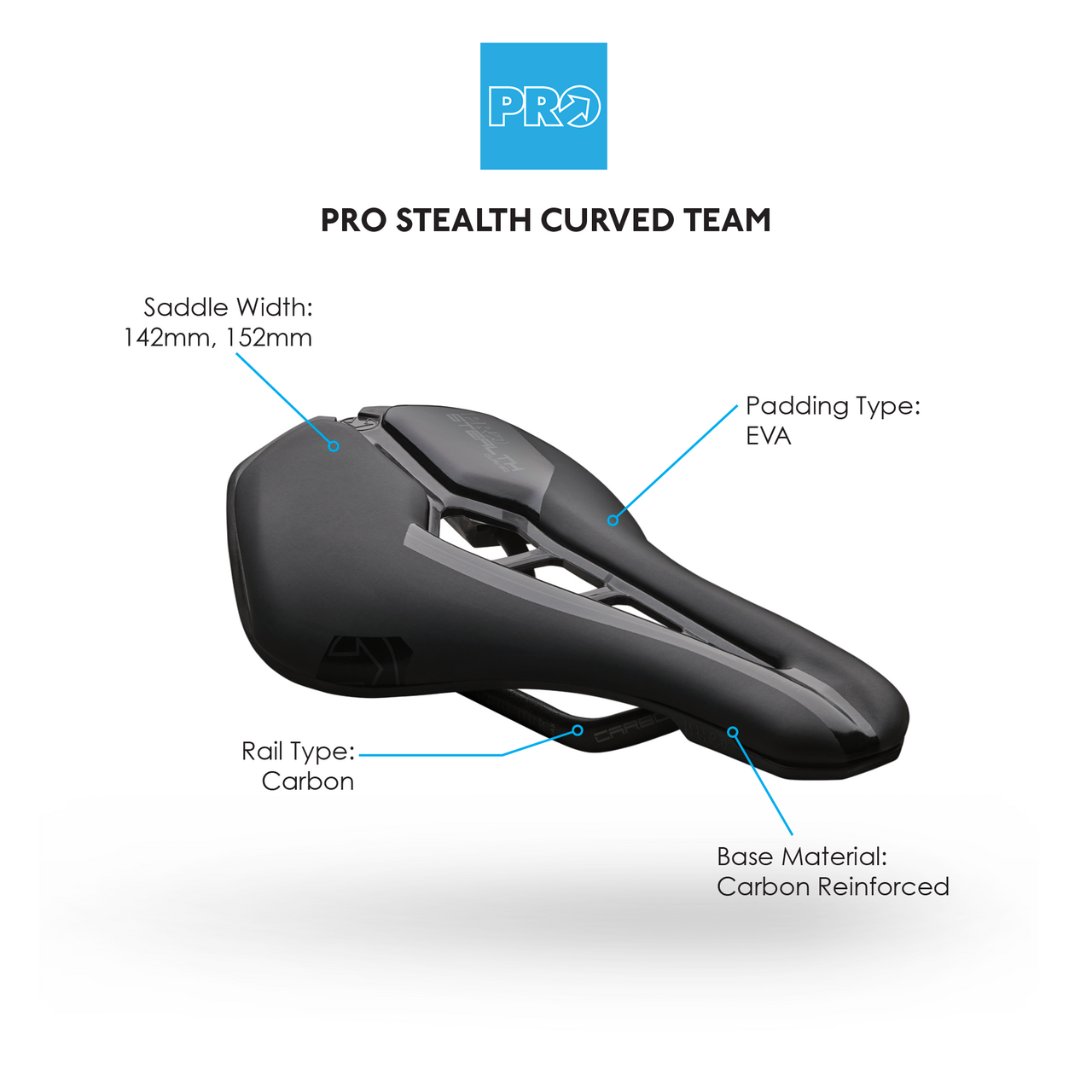 Stealth Curved Team Saddle