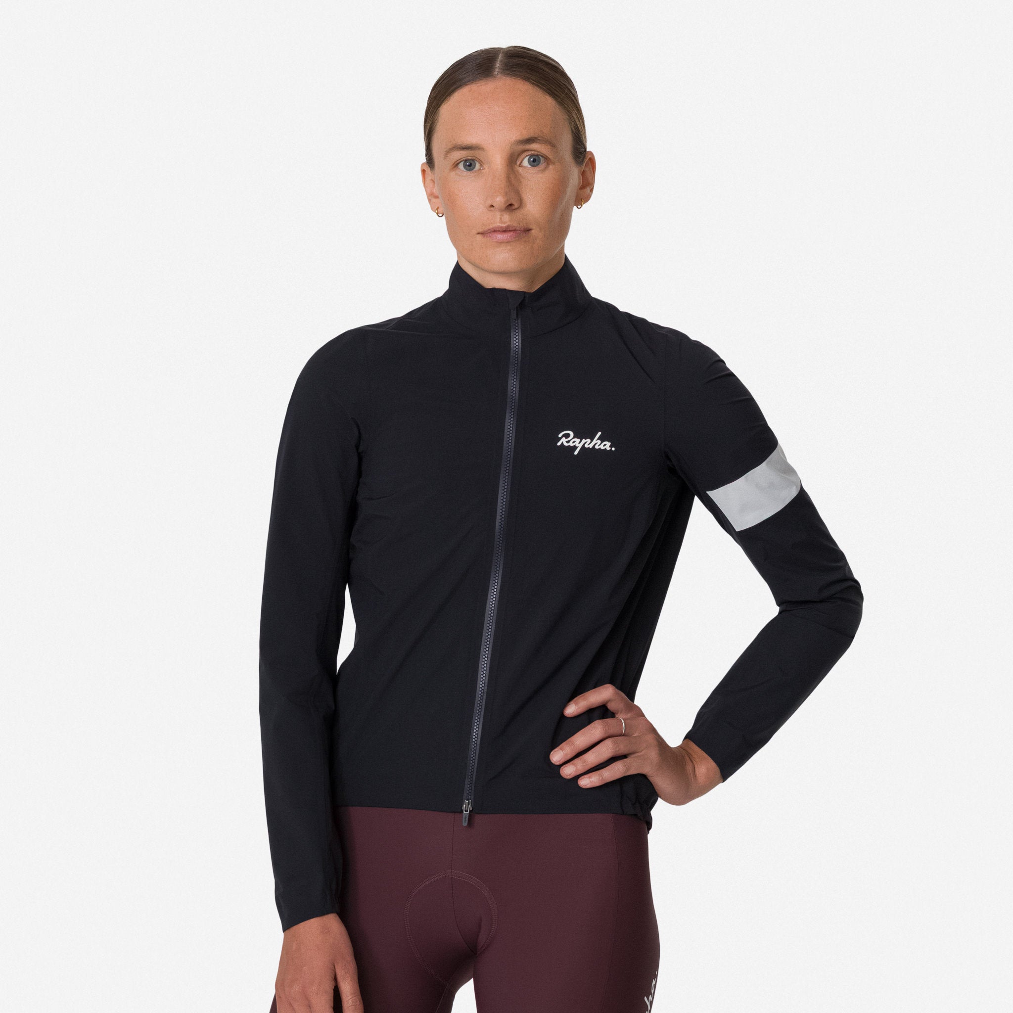 Women's Core Rain Jacket III - Black/White